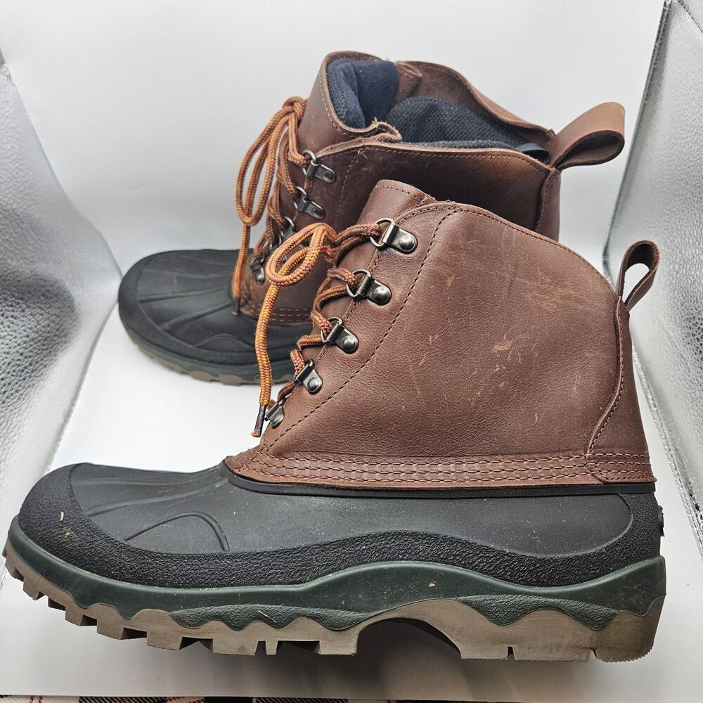 L.L. Bean Mens Brown Duck Muck Rugged Outdoors Waterproof Insulated Boots Sz 11M - Picture 4 of 10